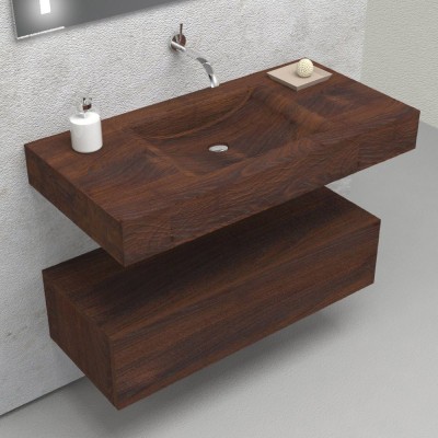 Fuente in solid wood - Complete bathroom furniture