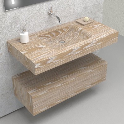 Fuente in solid wood - Complete bathroom furniture