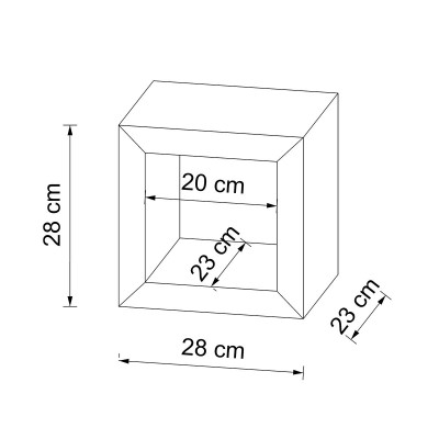 Etagere cube eipasseur 4 cm