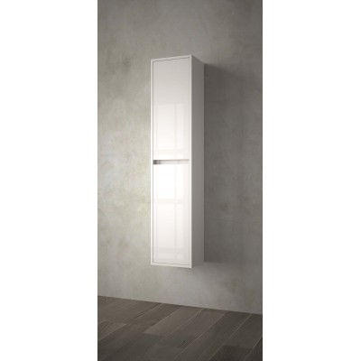 Colonne salle de bain Nuvola 140 cm blanc brillant