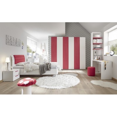 Juice complete bedroom white / red