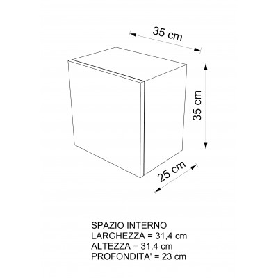 Etagere cube avec porte
