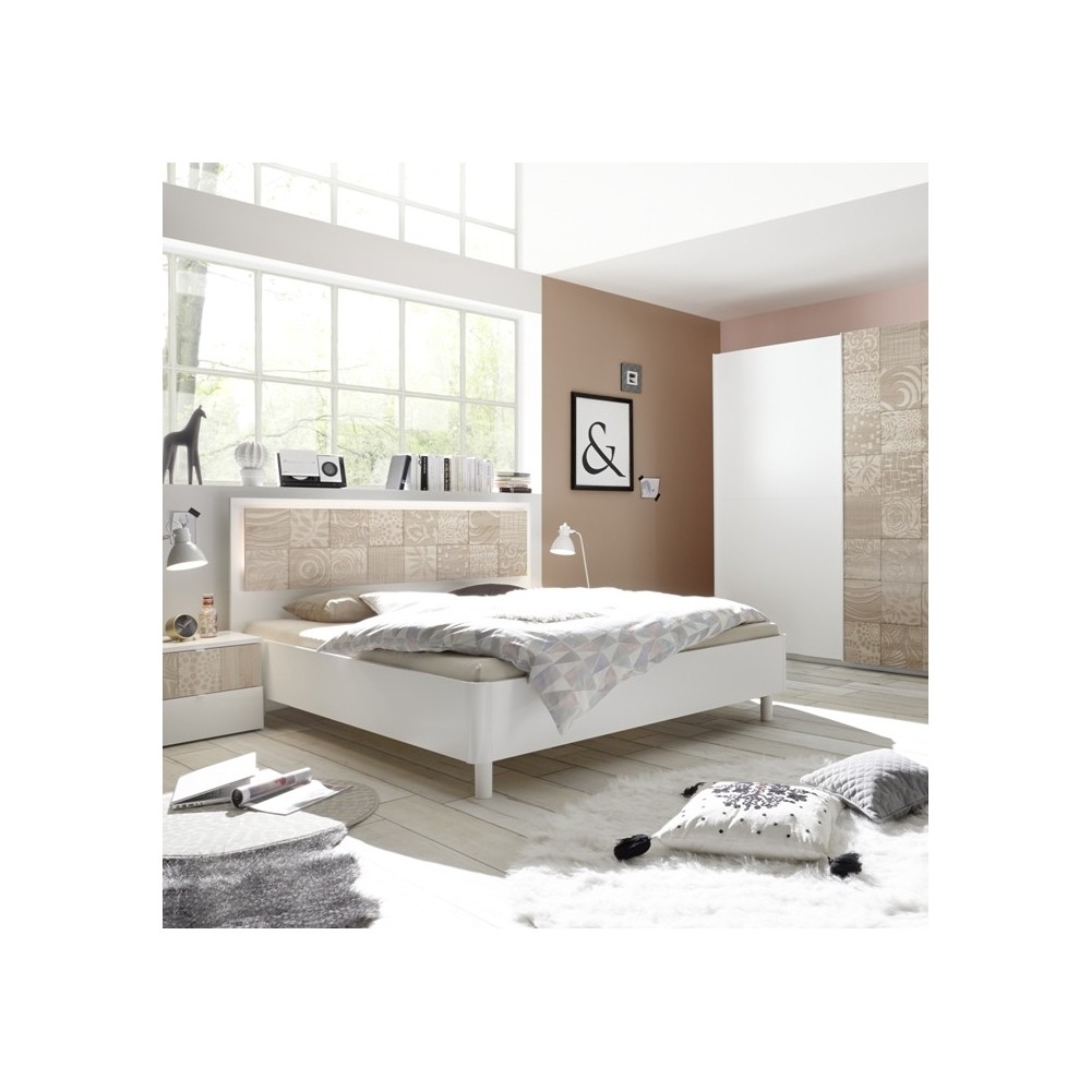 Berlino complete bedroom white / durmast