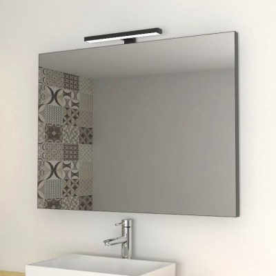 Miroirs bordure noire salle de bain et maison