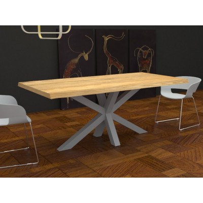 Salomone Table in irregular edge solid wood