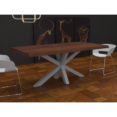 Salomone Table in irregular edge solid wood