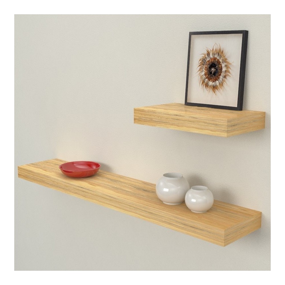 Solid wood shelves