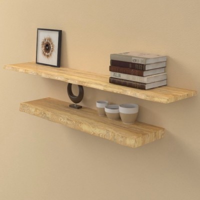 Solid wood customized shelves irregular edge