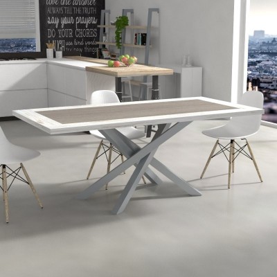Polinesia Table with bicolored top