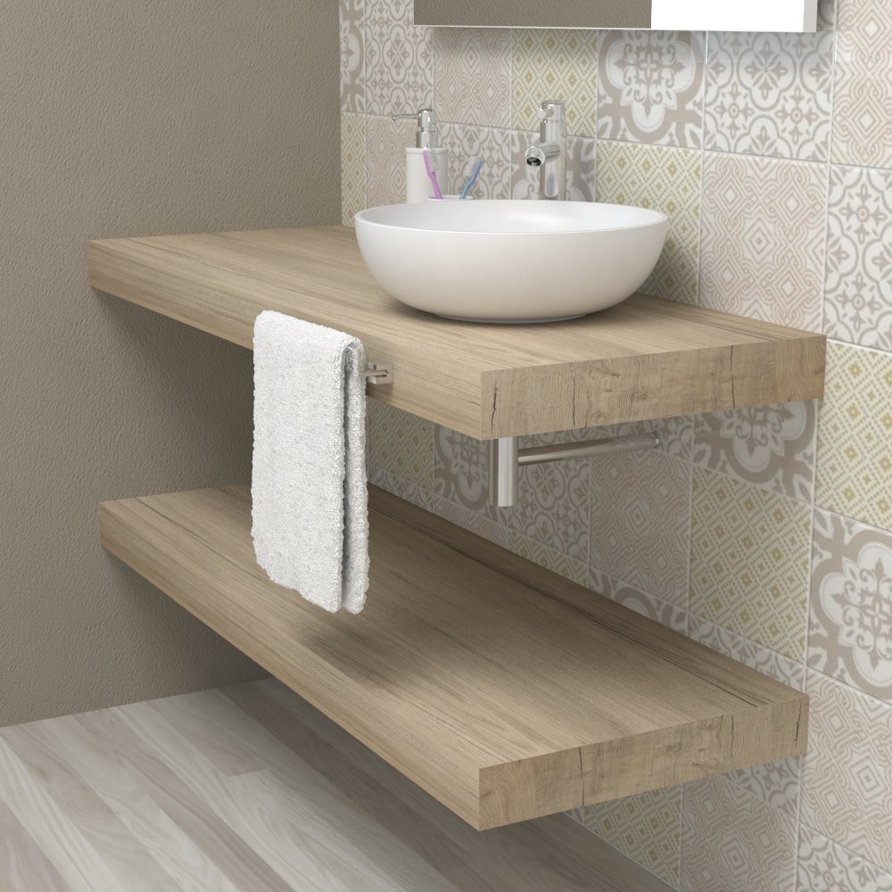 Wash basin shelf - Sherwood Oak