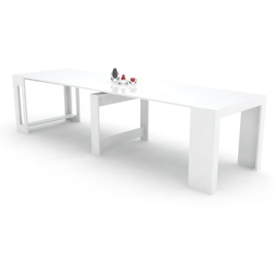 Extensible console Karen glossy white