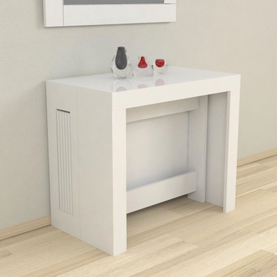 Extensible console Karen glossy white