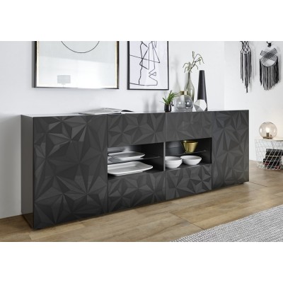 "Exagon" 241 cm with drawers sideboard - white