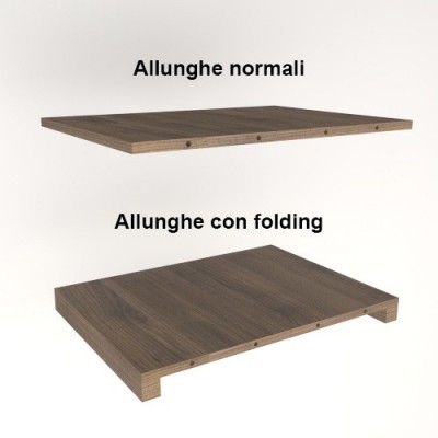 Table extensible Salomone avec porte extensions