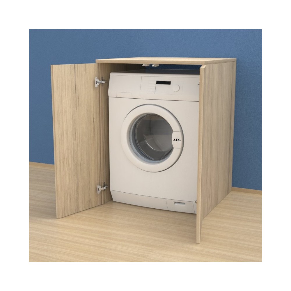 Washing machine furniture cover with doors