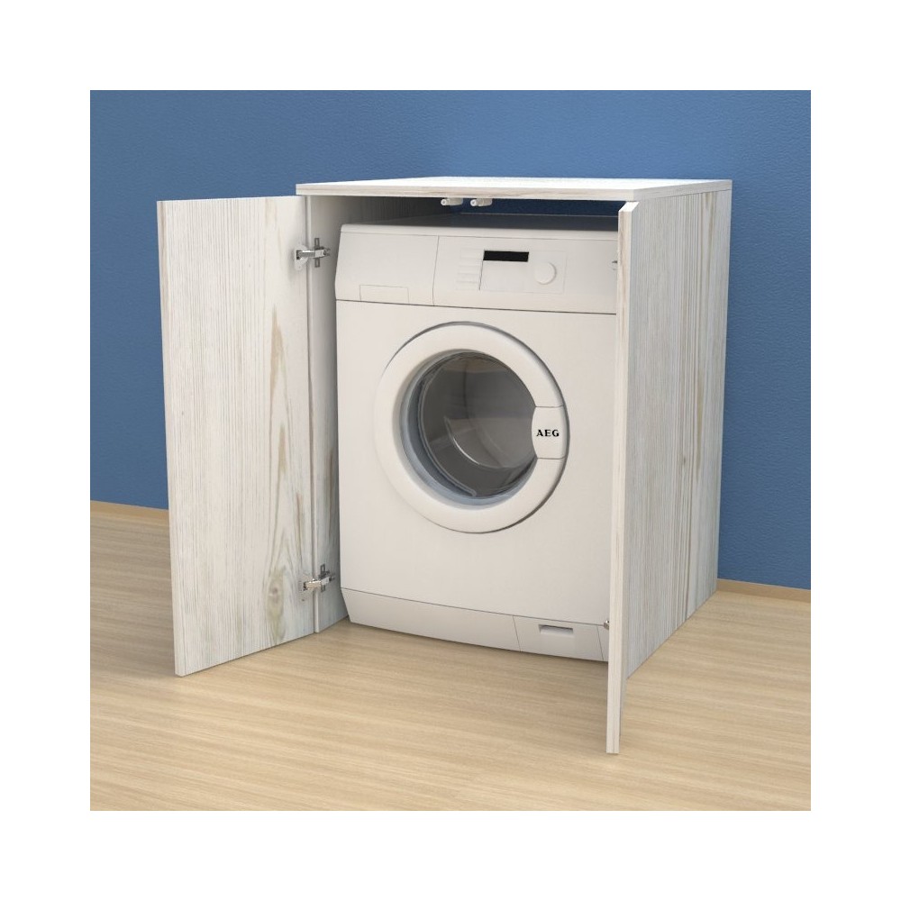 Meuble couvercle machine à laver avec portes