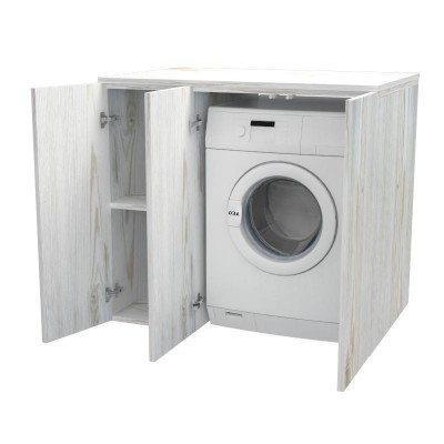 Meuble couvercle machine à laver Riga 105 cm avec portes