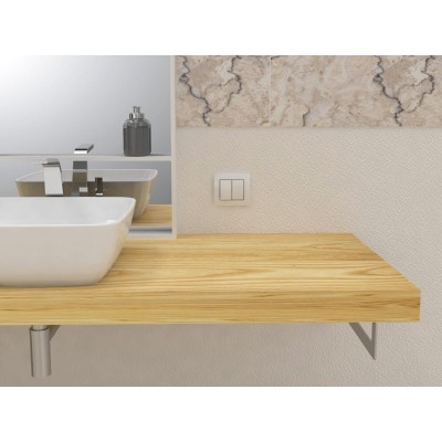 Mensola per lavabo in legno massello