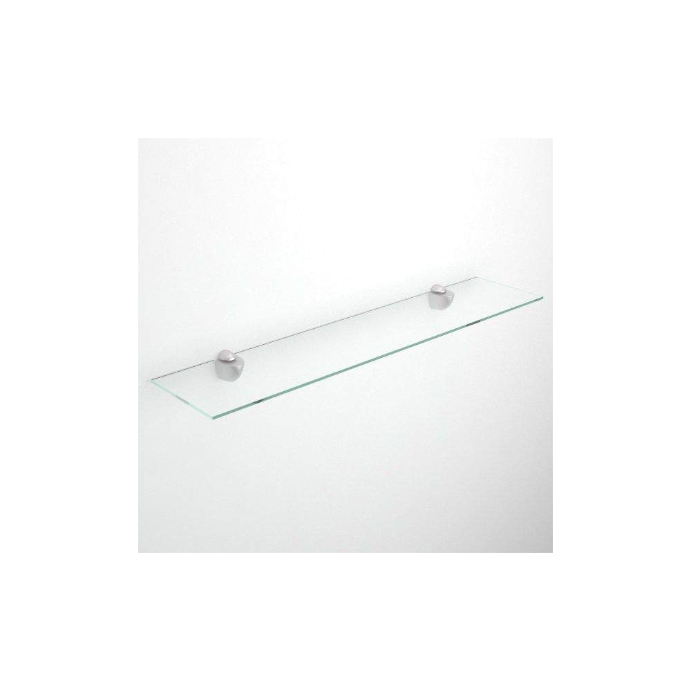 Rectangular glass shelves