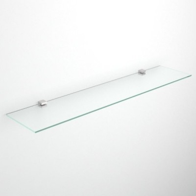 Rectangular glass shelves
