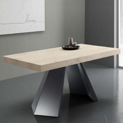 Eurosedia - Pechino table extensible in silver fir laminated folding