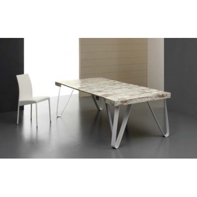 Eurosedia - Extensible console Axel 325 in vintage laminated wood