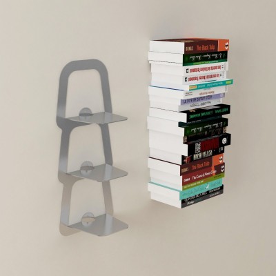 Etagere livre invisible 3 supports