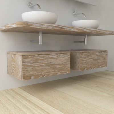 Sequoia - Complete bathroom furniture in solid wood