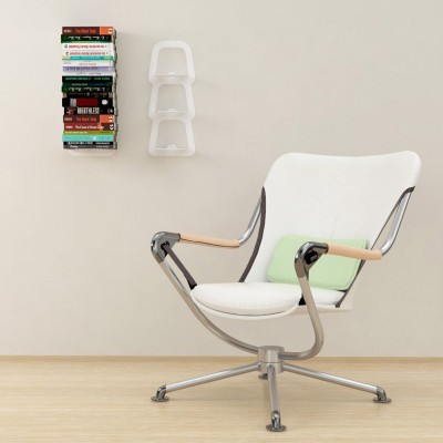 Etagere livre invisible 3 supports