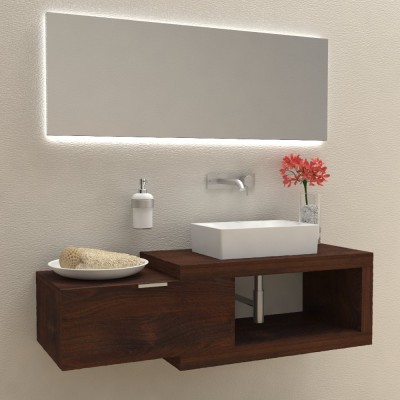 Arena 60 in solid wood - Complete bathroom furniture